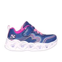 Skechers Kids Skechers Girls Infant Navy Heart-Lights Retro Runner - 302689N