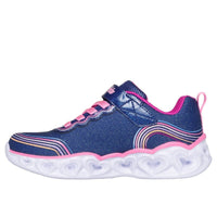 Skechers Kids Skechers Girls Infant Navy Heart-Lights Retro Runner - 302689N