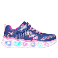 Skechers Kids Skechers Girls Infant Navy Heart-Lights Retro Runner - 302689N