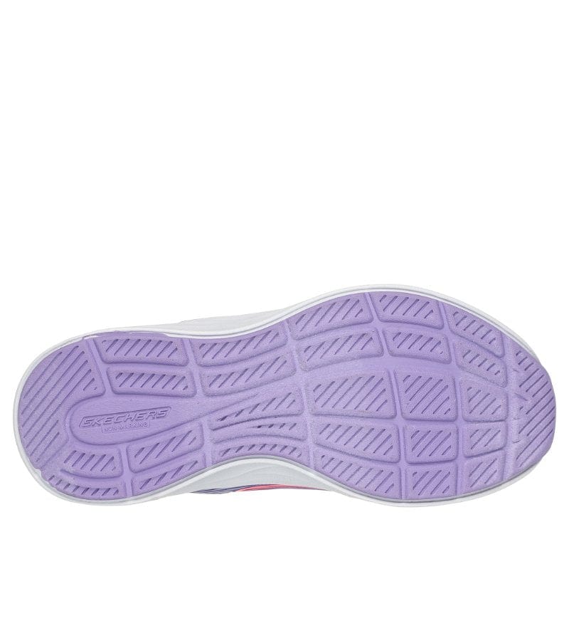 Skechers Kids Skechers Girls Purple Glitter Mesh Slip On Trainer Go Run Accelerate - 303920L