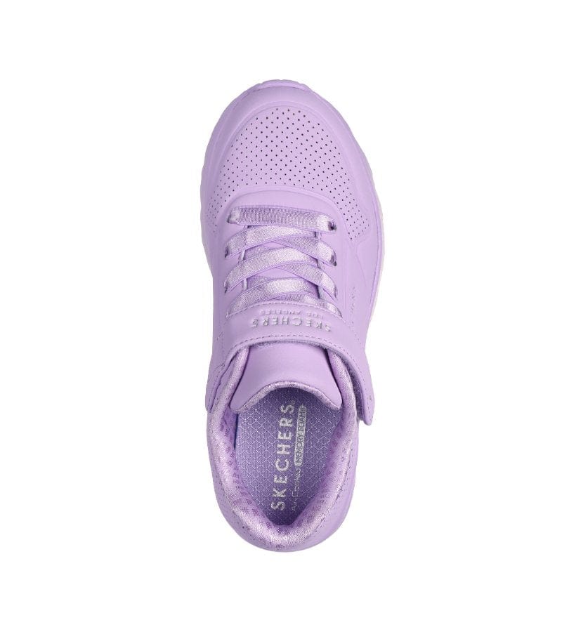 Skechers Kids Skechers Girls Purple Strap Fashion Trainer - Uno Lite 310451L