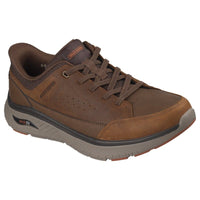 Skechers Men Mens BROWN / 7UK Skechers Mens Brown Slip-ins Relaxed Fit Arch Fit Crosser Emeric Runner - 205656
