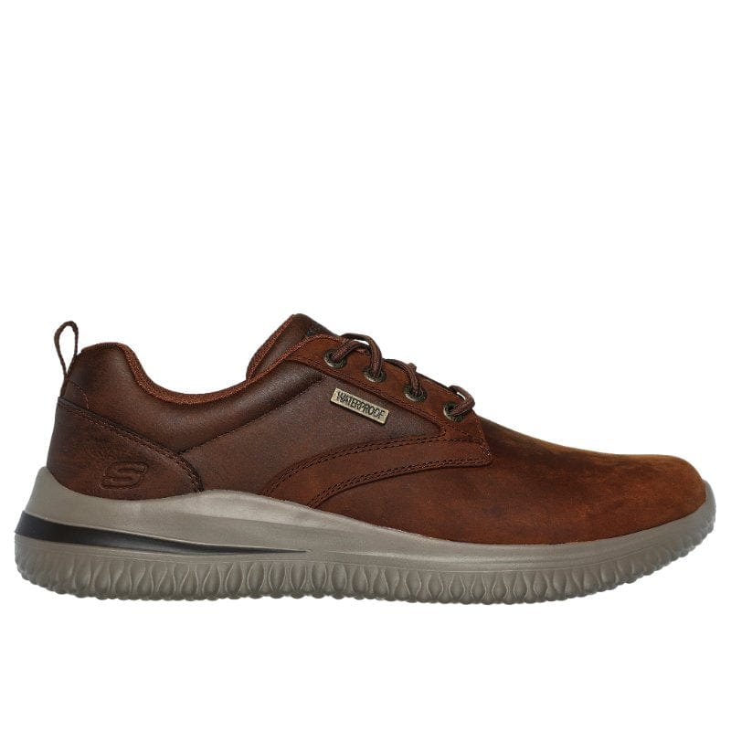 Skechers Men Mens BROWN / 8UK Skechers Mens Brown Delson 3.0 Glavine Shoe 210661