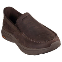 Skechers Men Mens BROWN / 8UK Skechers Mens Brown Slip-ins Relaxed Fit Pollard Osgood Shoe 205334