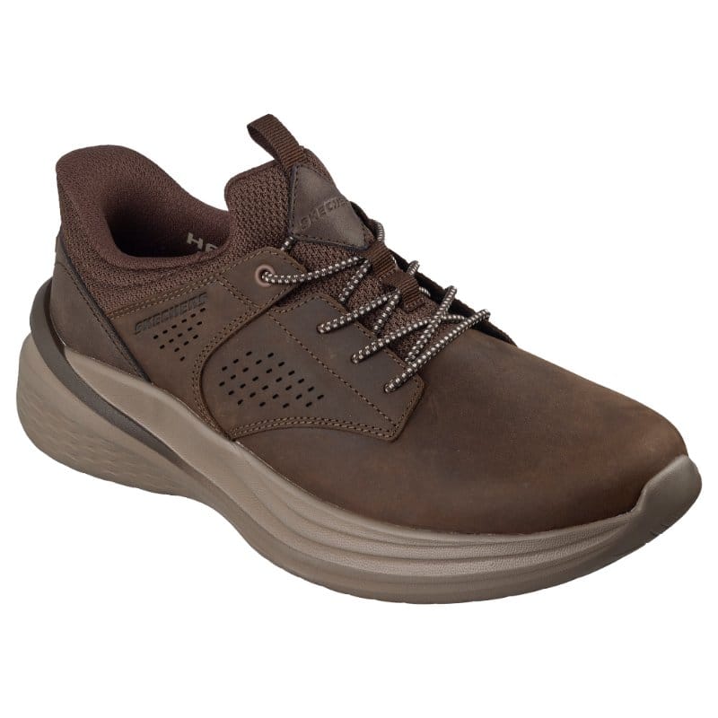 Skechers Men Mens BROWN / 8UK Skechers Mens Brown Slip On Relaxed Fit Slade 2.0 Encore Runner - 211382