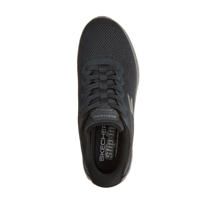 Skechers Men Mens Skechers Mens Black Slip On Arch Fit Bounder 3.0 Reocurrence Runner - 233459