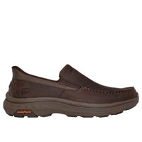 Skechers Men Mens Skechers Mens Brown Slip-ins Relaxed Fit Pollard Osgood Shoe 205334