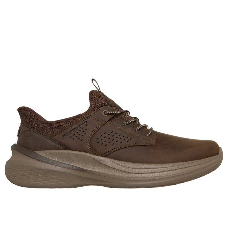 Skechers Men Mens Skechers Mens Brown Slip On Relaxed Fit Slade 2.0 Encore Runner - 211382