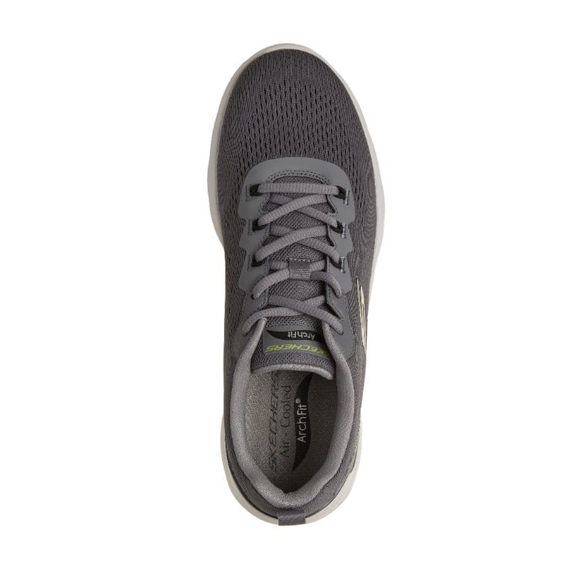 Skechers Men Mens Skechers Mens Grey Lace Up Arch Fit Summits Kravel - 233178