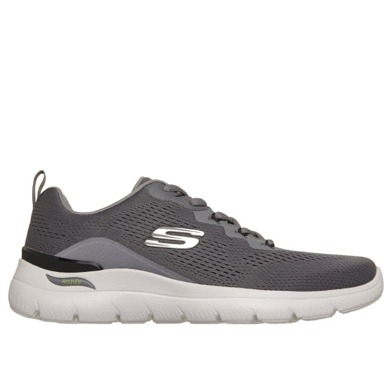 Skechers Men Mens Skechers Mens Grey Lace Up Arch Fit Summits Kravel - 233178