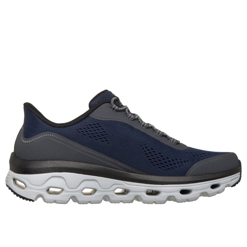 Skechers Men Mens Skechers Mens Navy Slip-ins Glide Step Sole Glover Peak Runner - 237812