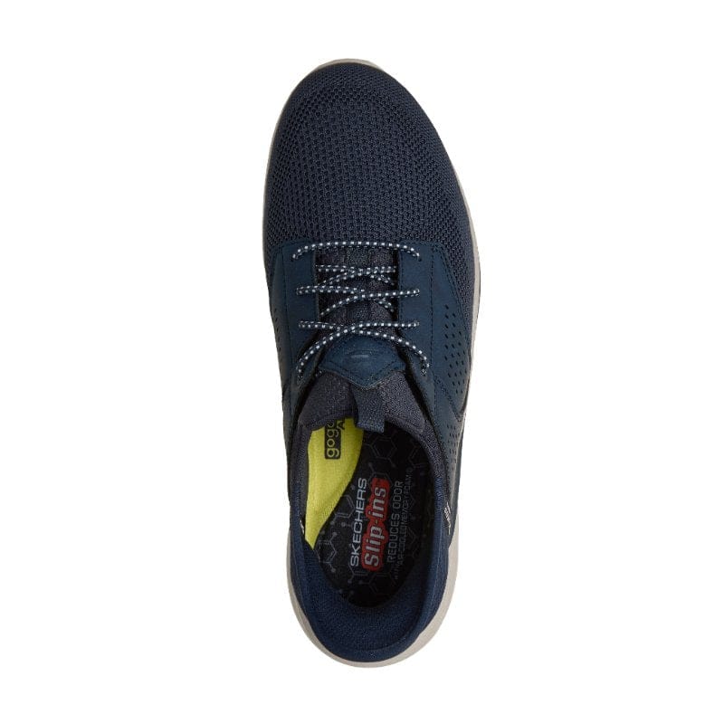 Skechers Men Mens Skechers Mens Navy Slip-ins RF Slade Caster Runner - 210889