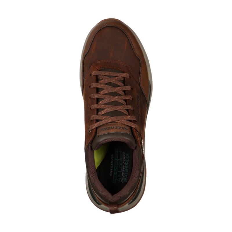 Skechers Men Mens Skechers Mens Tan Lace Up Relaxed Fit Benago Hombre Runner - 210021