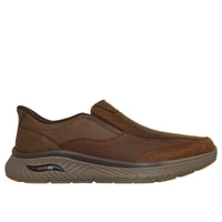 Skechers Men Mens Skechers Mens Tan Slip On Relaxed Fit Arch Fit Crosser Runner - 205869