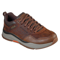 Skechers Men Mens TAN / 8UK Skechers Mens Tan Lace Up Relaxed Fit Benago Hombre Runner - 210021