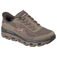 Skechers Men Mens TAUPE / 8UK Skechers Mens Taupe Slip-ins Glide Step Sole Glover Peak Runner - 237812