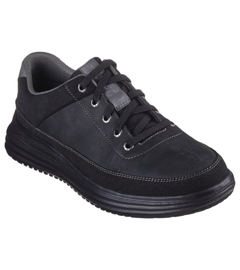 Skechers Mens BLACK / 8UK Skechers Mens Black Proven - Aldeno Casual Shoe 204875