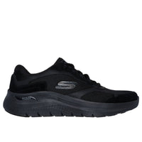 Skechers Mens Skechers Mens Black Lace-Up Arch Fit Runners - 232702