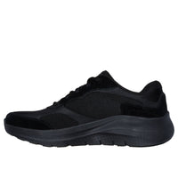 Skechers Mens Skechers Mens Black Lace-Up Arch Fit Runners - 232702