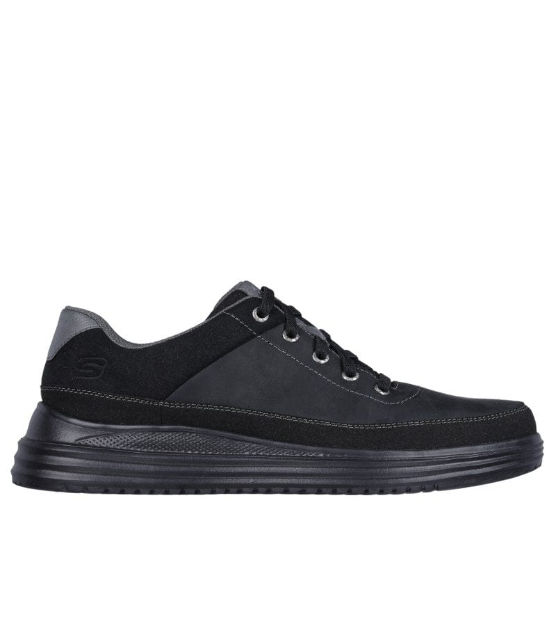Skechers Mens Skechers Mens Black Proven - Aldeno Casual Shoe 204875