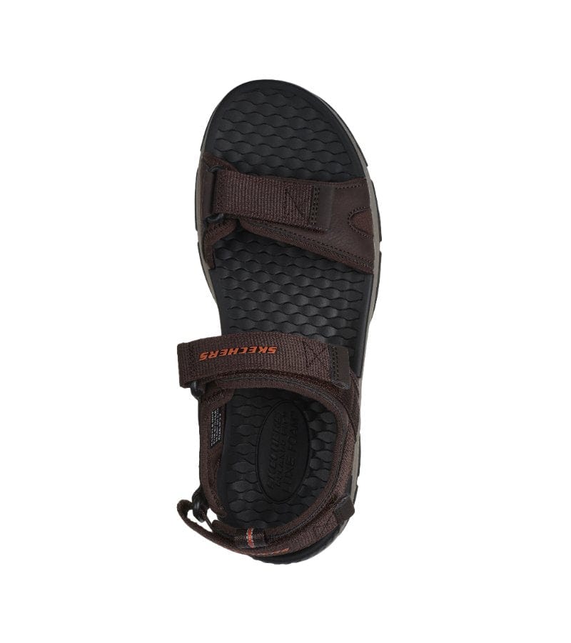 Skechers Mens Skechers Mens Brown Strap Sandal Relaxed Fit: Tresmen - RYER 205112