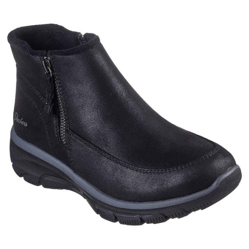 Skechers Womens BLACK / 4UK Skechers Womens Black Easy Going Into Fall Ankle Boots - 168031