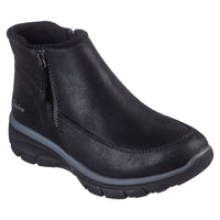 Skechers Womens BLACK / 4UK Skechers Womens Black Easy Going Into Fall Ankle Boots - 168031