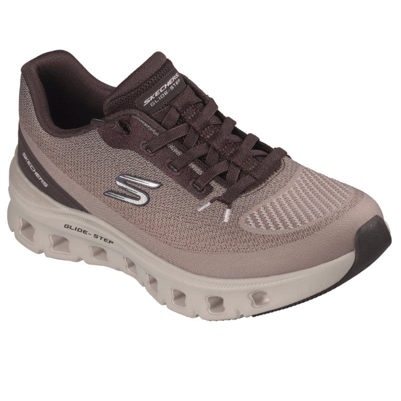Skechers Womens BROWN / 4UK Skechers Womens Brown Glide Step Pro Soft Mirage Fashion Trainer - 150437