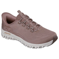 Skechers Womens BROWN / 4UK Skechers Womens Brown Slip-Ins Glide Step Elevate Fashion Trainer - 104750