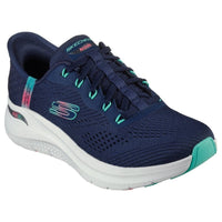 Skechers Womens NAVY / 3UK Skechers Womens Navy Slip-Ins Arch Fit 2.0 Easy Chic Fashion Trainer - 150066
