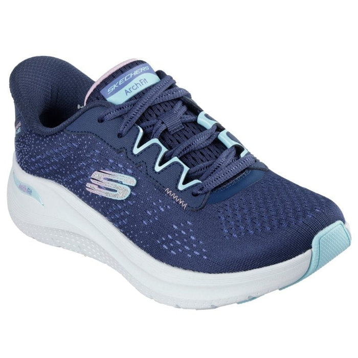 Skechers Womens NAVY / 4UK Skechers Womens Navy Arch Fit 2.0 Fresh Space Fashion Trainer - 150333