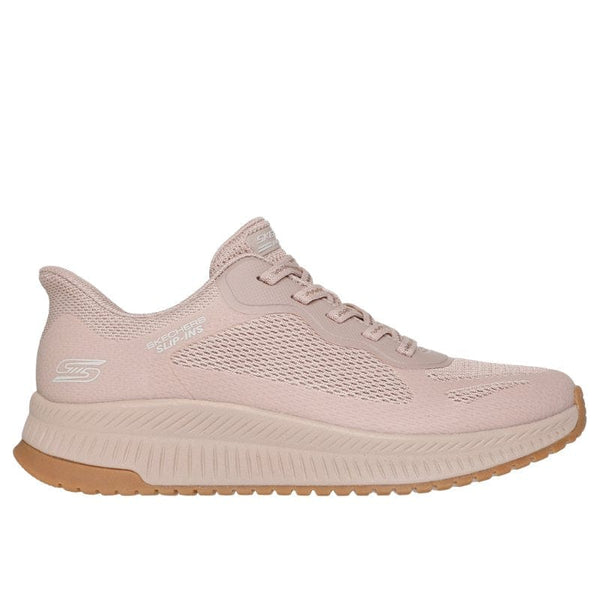 Skechers Womens Skechers Womens Beige Bobs Squad 4 Staple Look Fashion Trainer - 117624