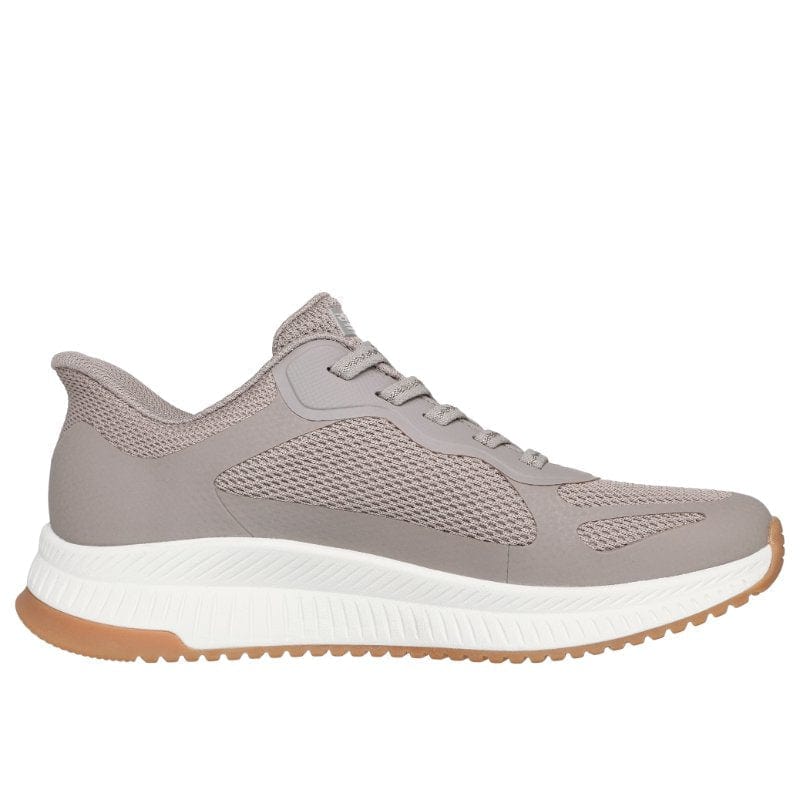 Skechers Womens Skechers Womens Beige Bobs Squad 4 Staple Look Shoe 117624