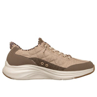 Skechers Womens Skechers Womens Beige Contour Foam Cozy Fit Leopard Dream Fashion Trainer - 150419