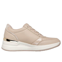 Skechers Womens Skechers Womens Beige Side Zip Billion 2 Side Lines Fashion Trainer - 177341