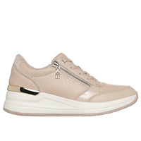 Skechers Womens Skechers Womens Beige Side Zip Billion 2 Side Lines Fashion Trainer - 177341