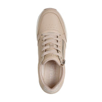 Skechers Womens Skechers Womens Beige Side Zip Billion 2 Side Lines Fashion Trainer - 177341