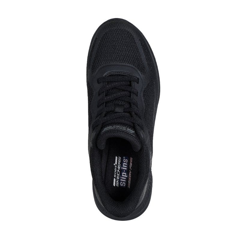 Skechers Womens Skechers Womens Black Bobs Squad 4 Staple Look Fashion Trainer - 117624
