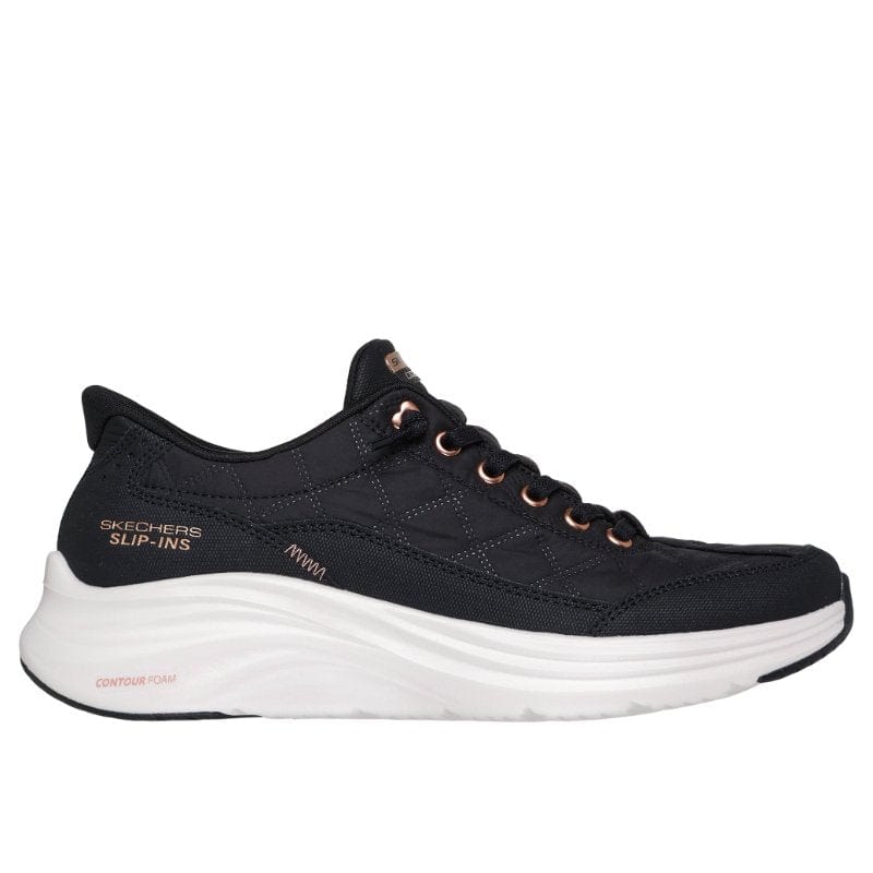 Skechers Womens Skechers Womens Black Contour Foam Cozy Fit Golden Hour Fashion Trainer - 150413