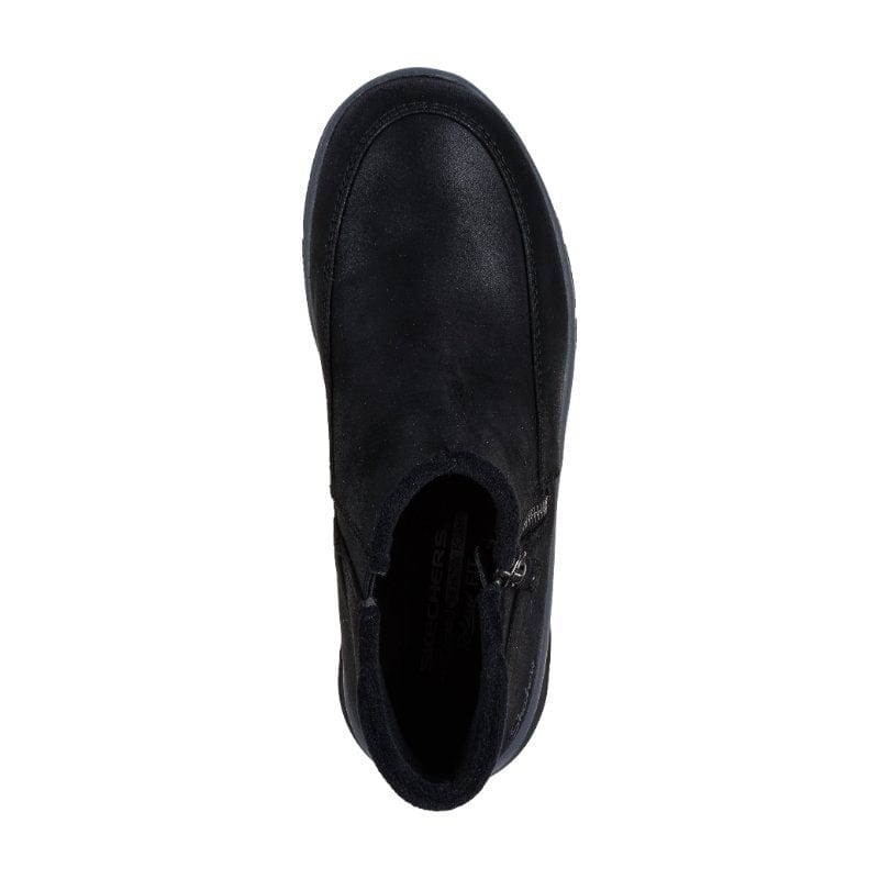 Skechers Womens Skechers Womens Black Easy Going Into Fall Ankle Boots - 168031