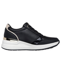 Skechers Womens Skechers Womens Black Side Zip Billion 2 Side Lines Fashion Trainer - 177341