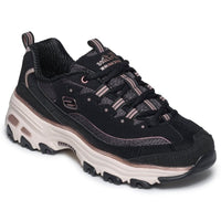Skechers Womens Skechers Womens Black Slip-ins D'Lites Chrome Wave Fashion Trainer - 150873