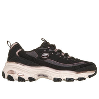 Skechers Womens Skechers Womens Black Slip-ins D'Lites Chrome Wave Fashion Trainer - 150873