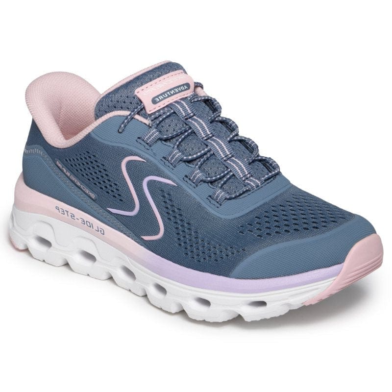 Skechers Womens Skechers Womens Blue Slip-ins Glide Step Sole Fashion Trainer - 180272