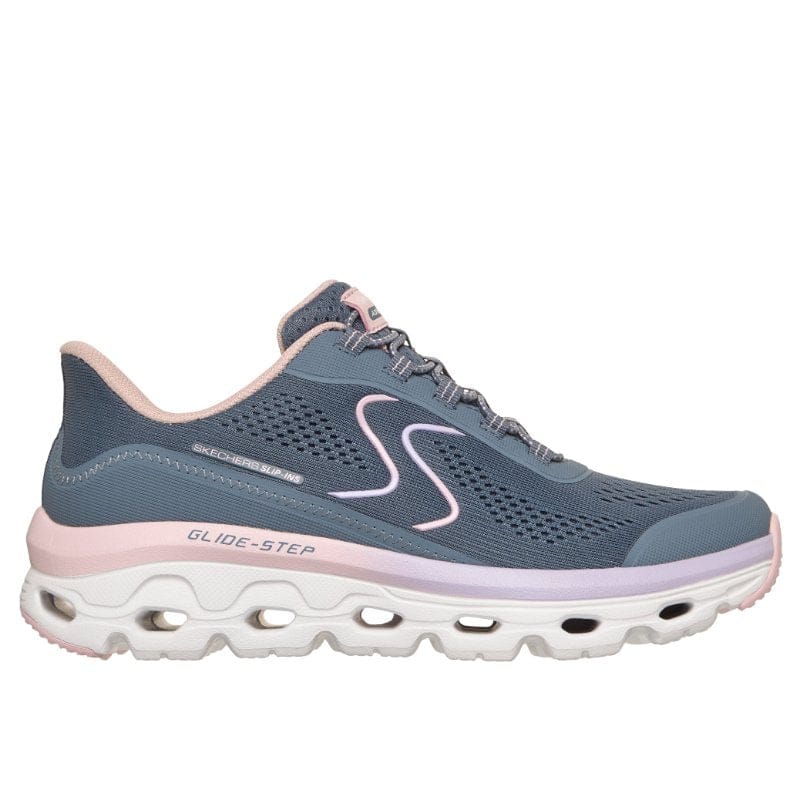 Skechers Womens Skechers Womens Blue Slip-ins Glide Step Sole Fashion Trainer - 180272