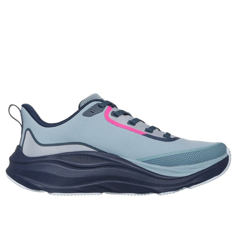 Skechers Womens Skechers Womens Blue Waterproof Max Cushioning Max Run Vorteza Fashion Trainer - 129203