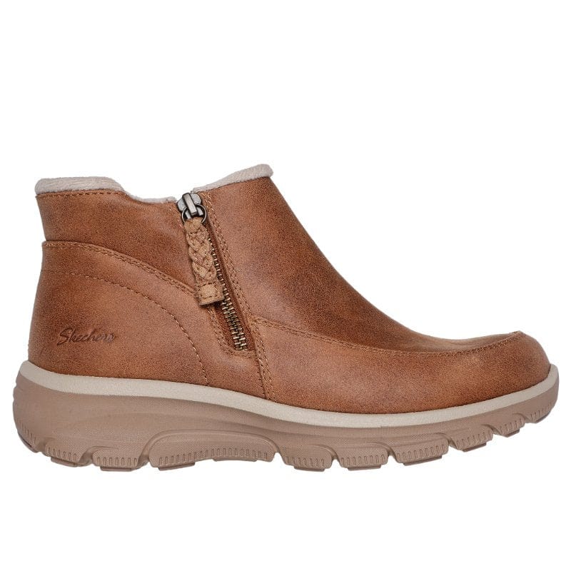 Skechers Womens Skechers Womens Brown Easy Going Into Fall Ankle Boots - 168031