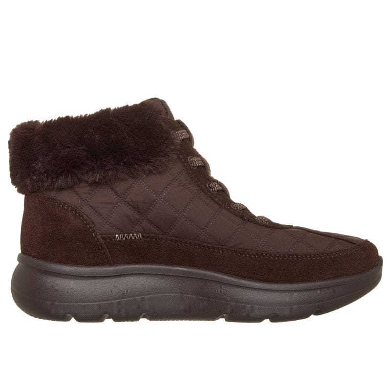 Skechers Womens Skechers Womens Brown On The Go Encore Cozy Fit Maisie Ankle Boot - 144844