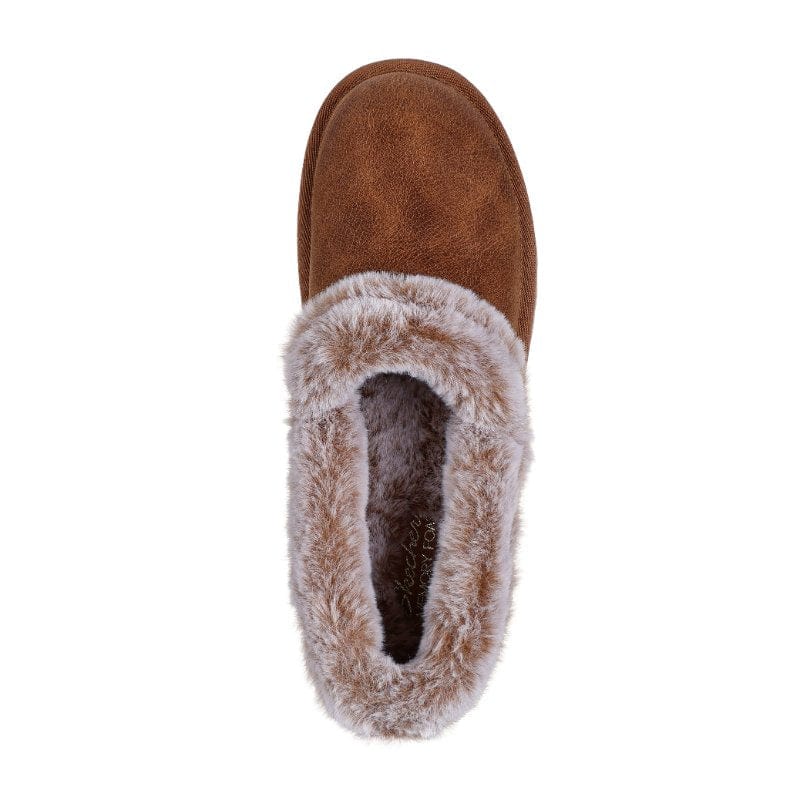 Skechers Womens Skechers Womens Brown Slip-On Cozy Up Shoes - 169027