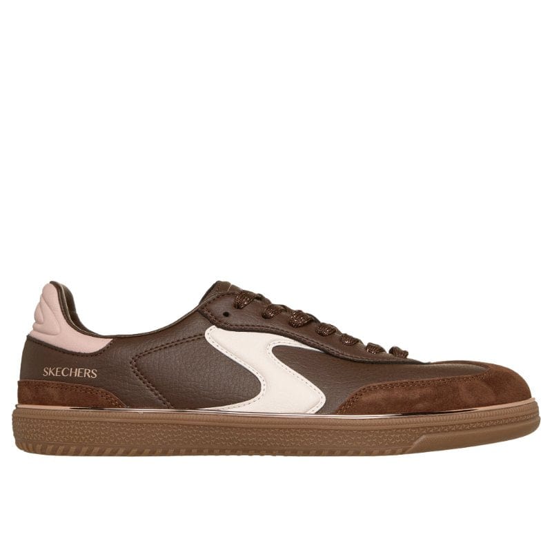 Skechers Womens Skechers Womens Burgundy Lace Up Hotshot Living Luxe Fashion Trainer - 185405